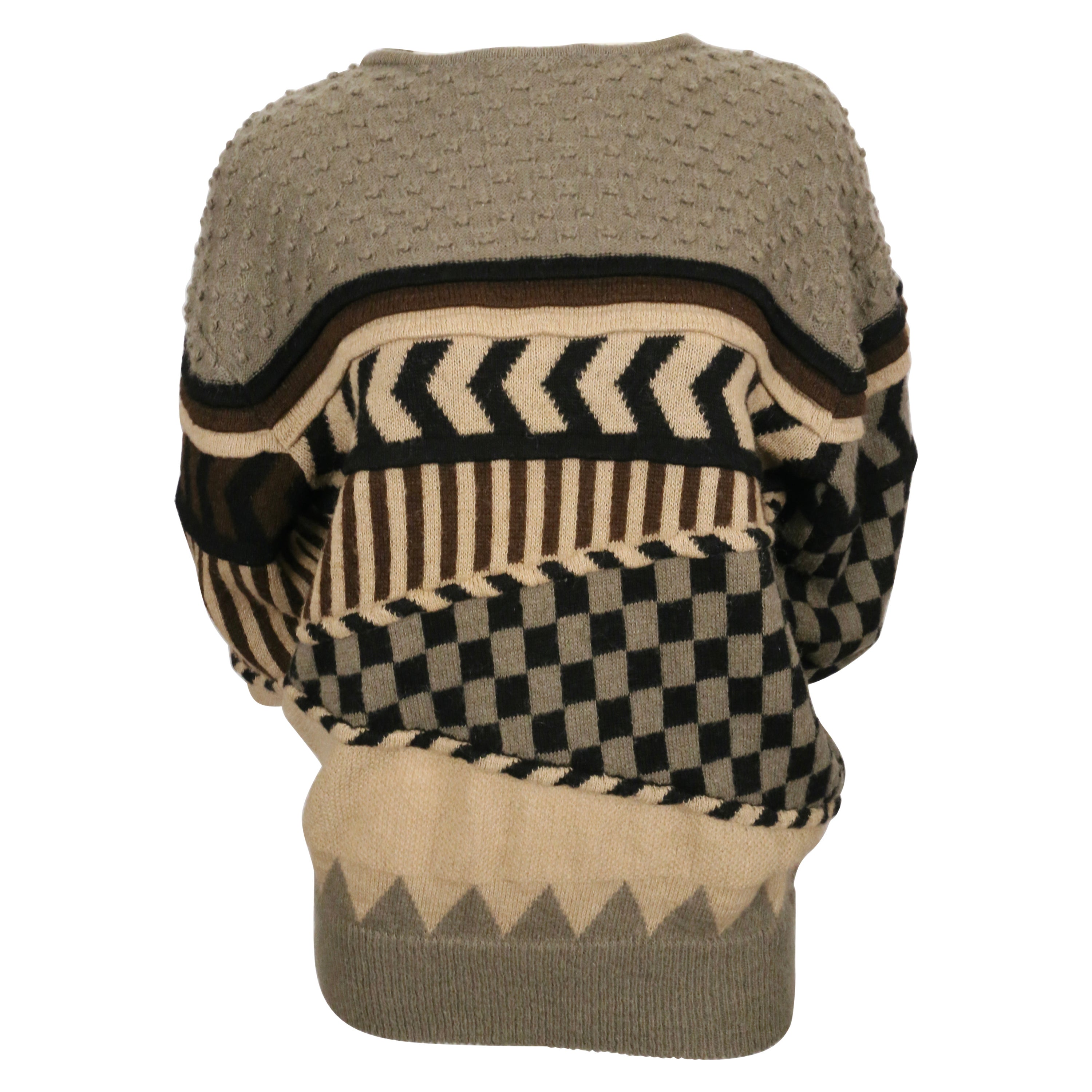 1982 ISSEY MIYAKE Pullover in Übergröße RUNWAY