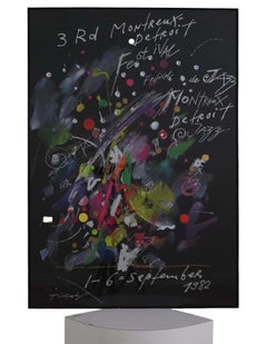 1982 Jean Tinguely 3rd Montreux Detroit Jazz Festival Poster