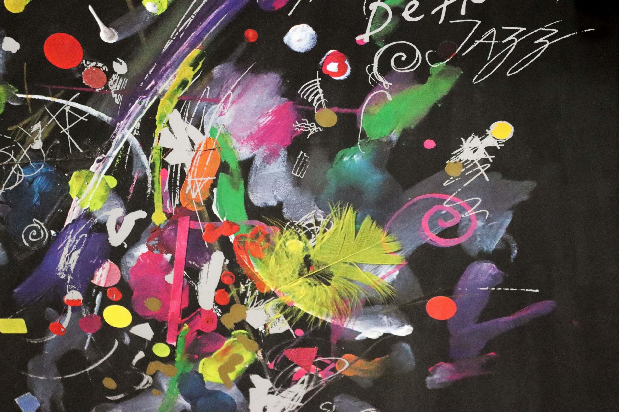 1982 Jean Tinguely 3rd Montreux Detroit Jazz Festival Poster In Good Condition In Keego Harbor, MI