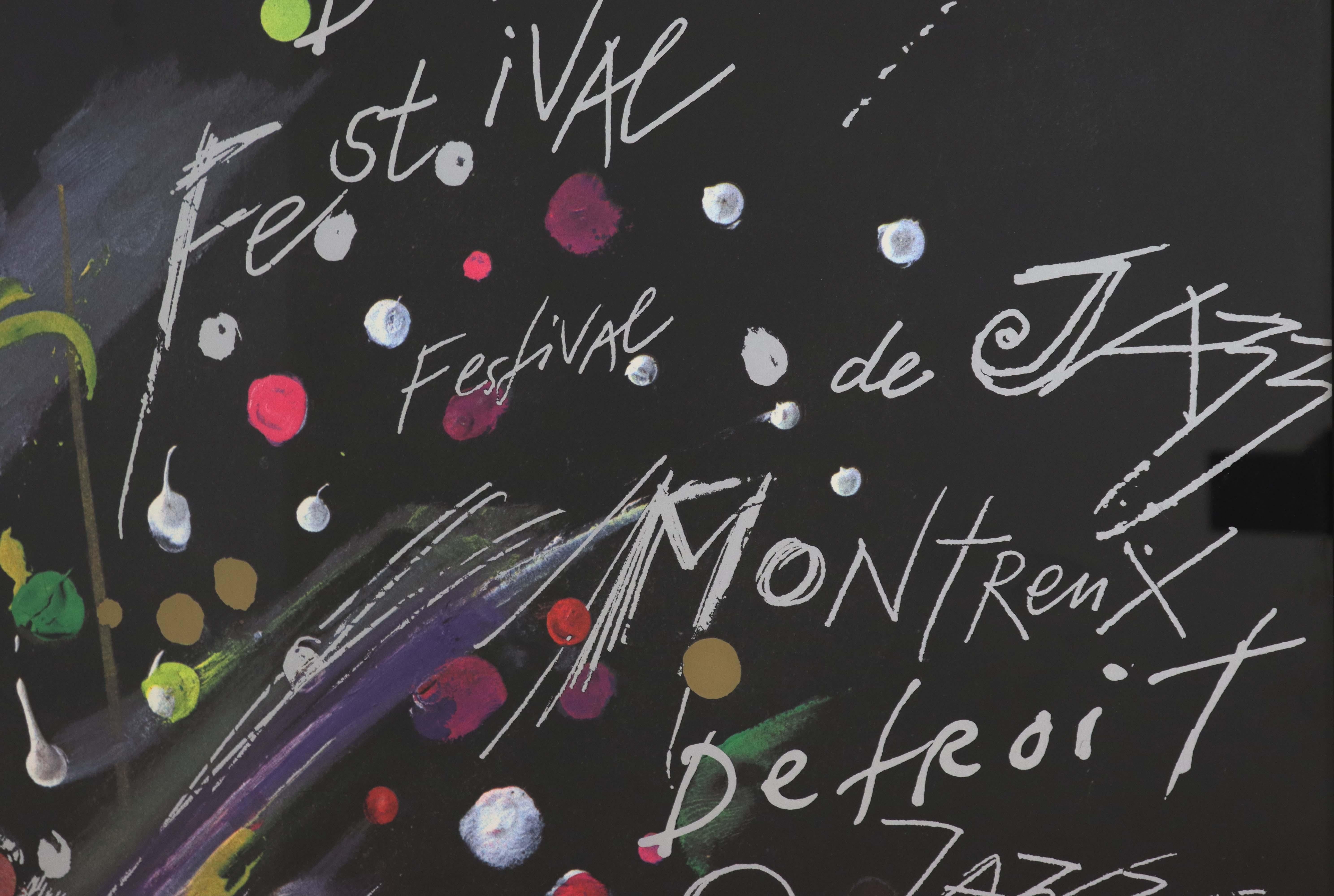 Late 20th Century 1982 Jean Tinguely 3rd Montreux Detroit Jazz Festival Poster