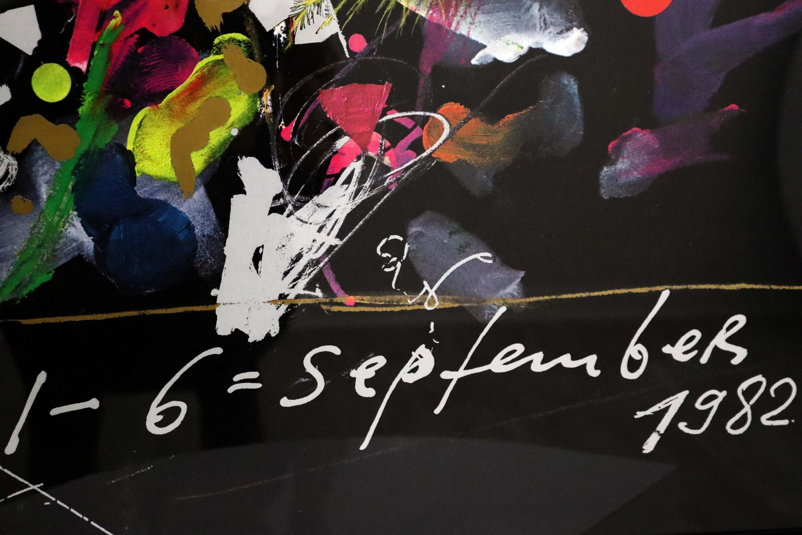 1982 Jean Tinguely 3rd Montreux Detroit Jazz Festival Poster 2