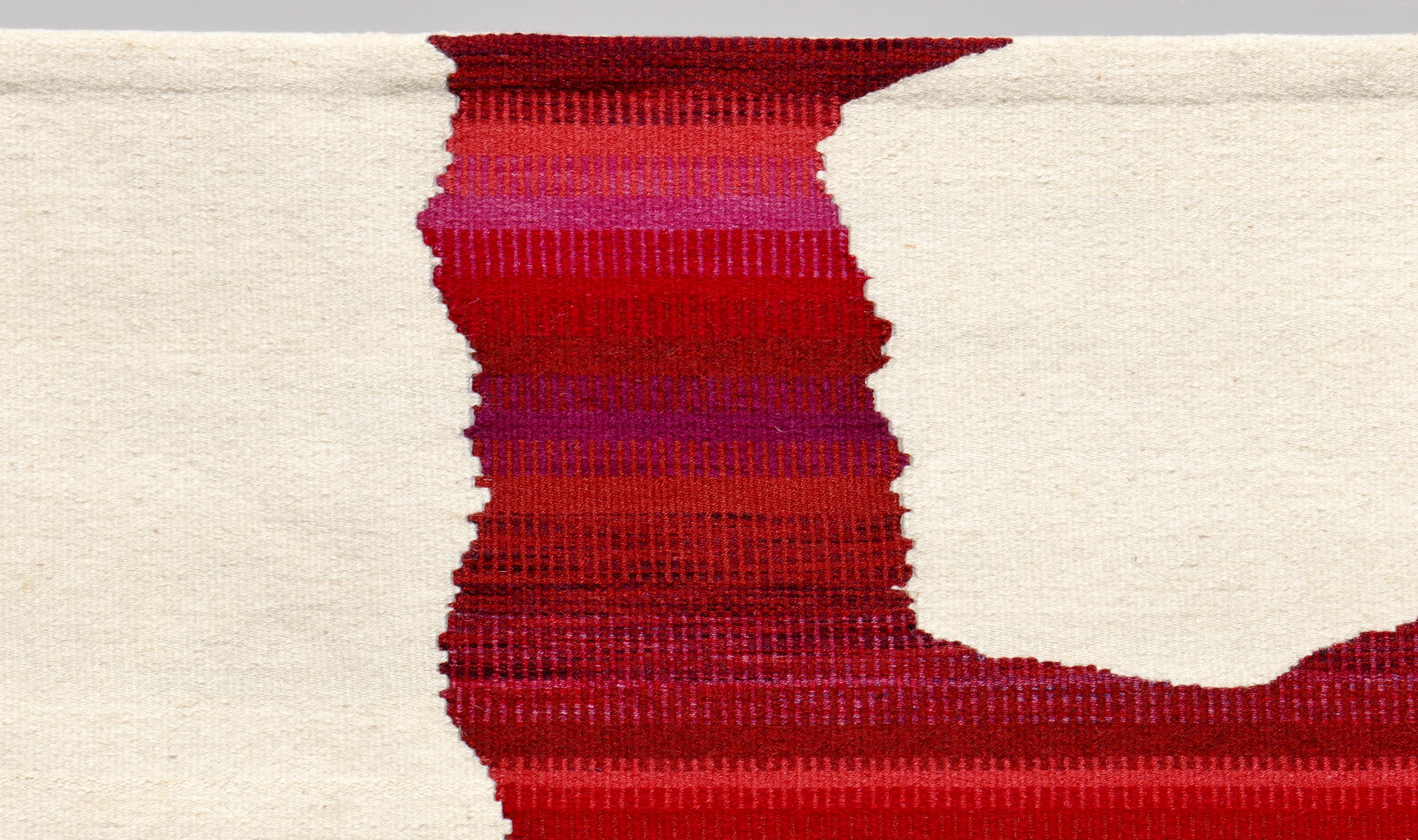 1982 Kathy Merten Handgewebte Wolle Wandteppich Abstrakte Moderne Kunst Textil im Zustand „Gut“ im Angebot in San Juan Capistrano, CA