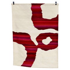 1982 Kathy Merten Hand-Woven Wool Wall Tapestry Abstract Modern Art Textile