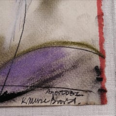 1982 Perla Krauze Untitled Pastel On Paper Painting