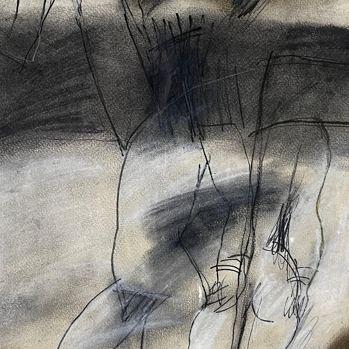 1982 Perla Krauze Ohne Titel Pastell auf Papier Gemälde (Mexikanisch) im Angebot