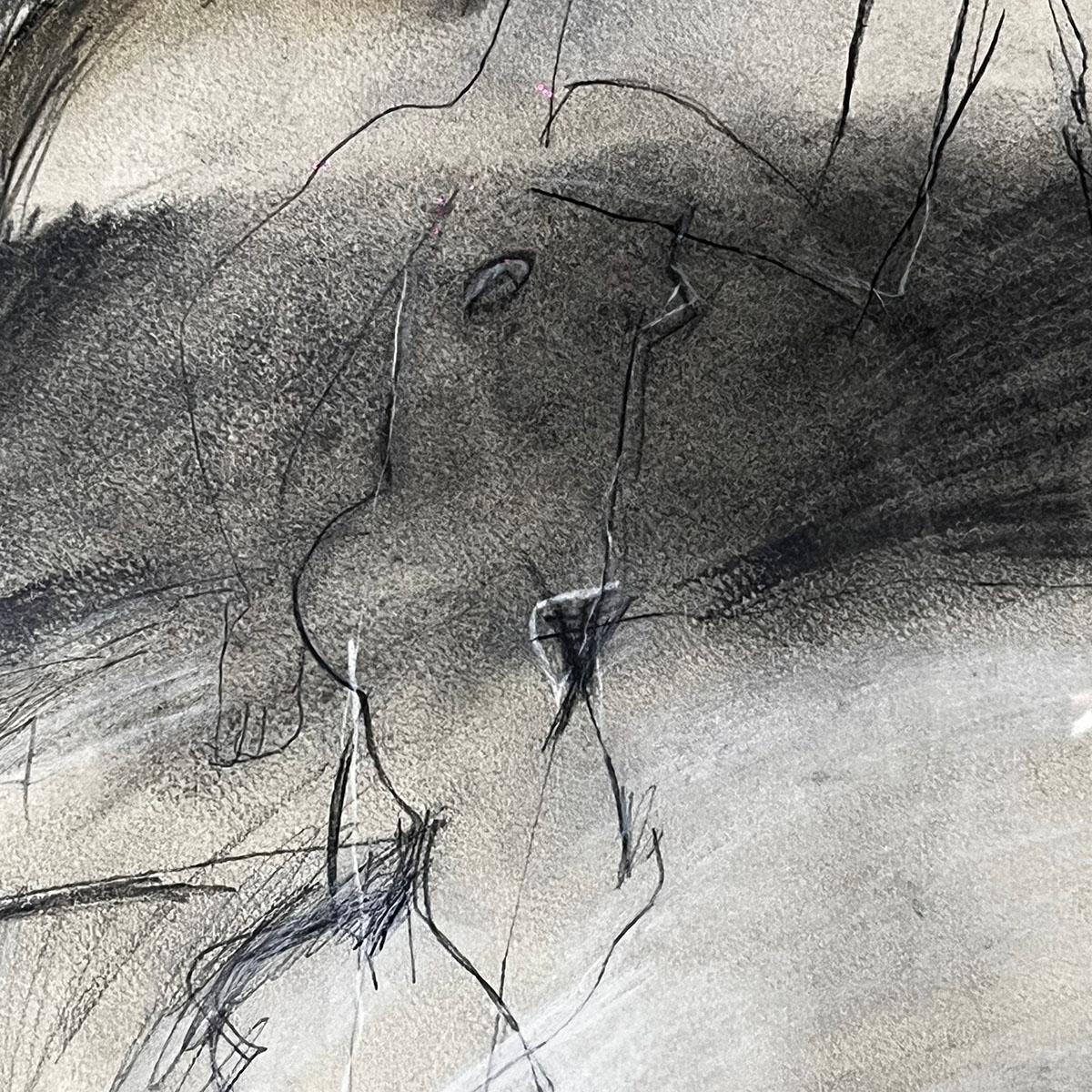 1982 Perla Krauze Ohne Titel Pastell auf Papier Gemälde (Handbemalt) im Angebot