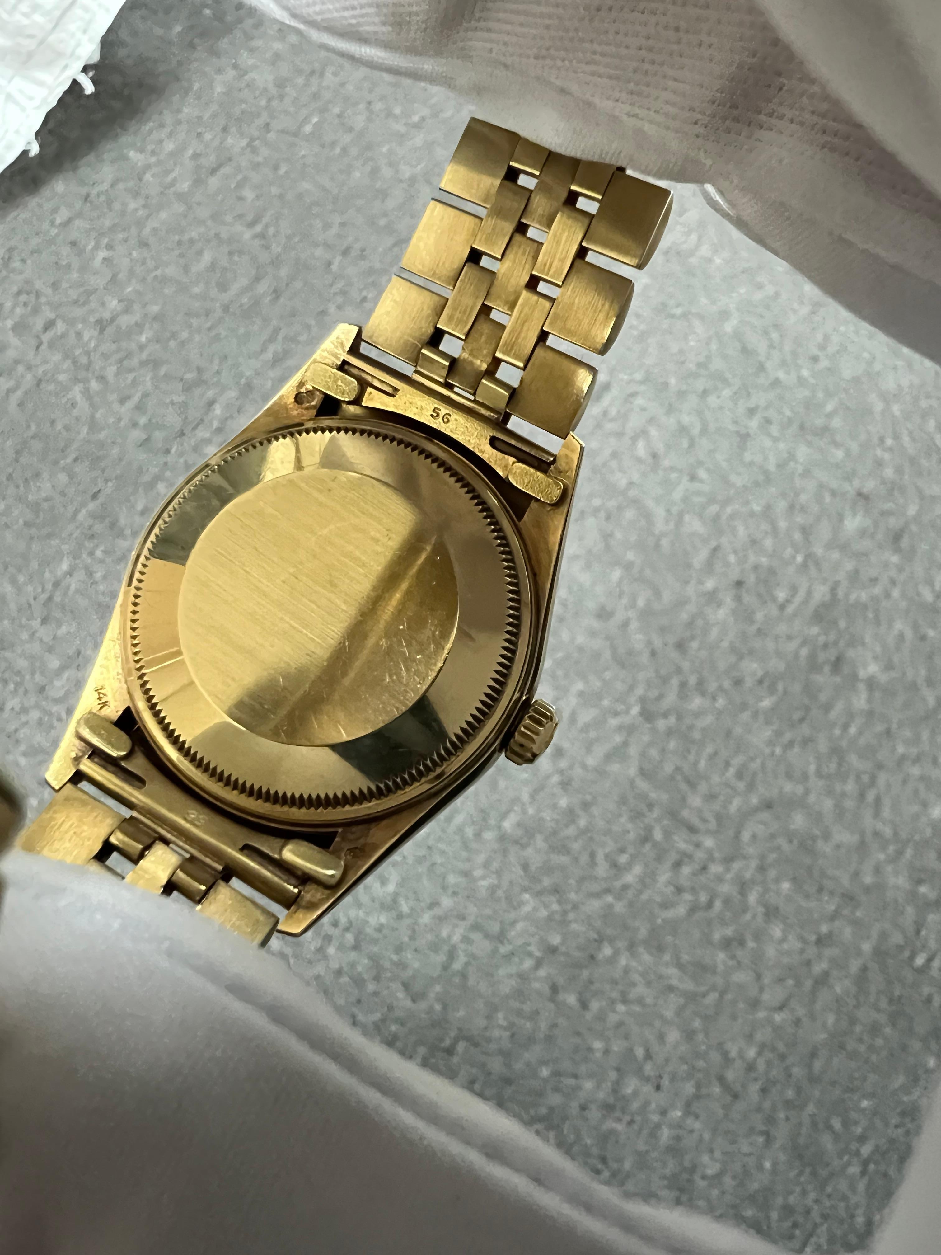 1982 Rolex Oyster Perpetual Date 14k Yellow Gold Wristwatch 5