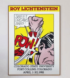 Roy Lichtenstein - Sweet Dreams Baby - Affiche originale du Colorado State, 1982