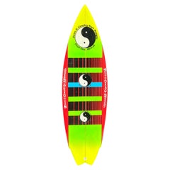 1982 Town and Country Twin-Fin Surfboard by Glenn Minami