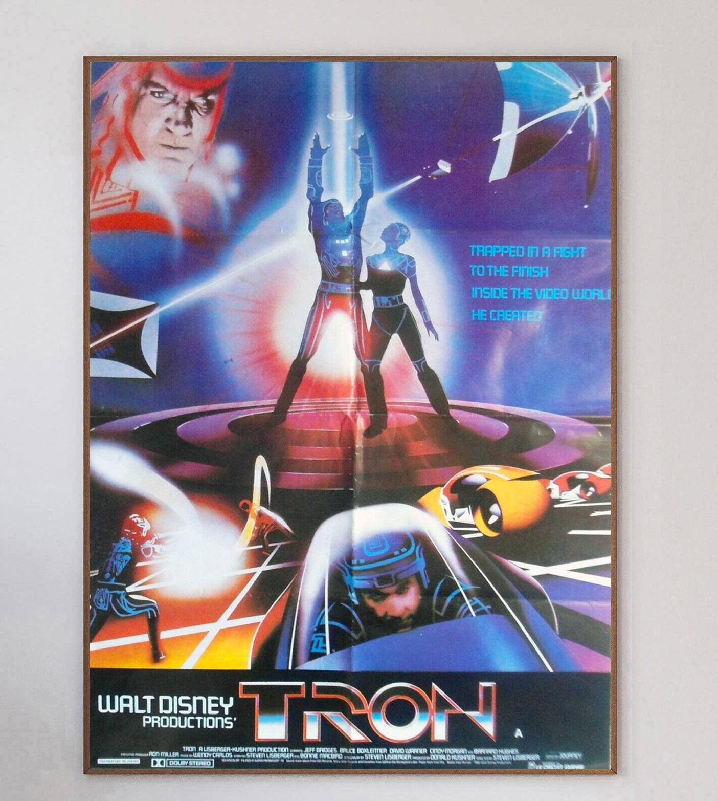 Tron is a 1982 American science fiction action-adventure film written and directed by Steven Lisberger from a story by Lisberger and Bonnie MacBird. The film stars Jeff Bridges as a computer programmer who is transported inside the software world of