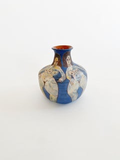 1982 Washington Ledesma 3 Breasted Goddess Ceramic Vase