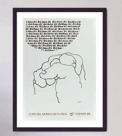 Affiche originale de la Coupe du monde 1982 en Espagne – Bilbao, par Eduardo Chillida