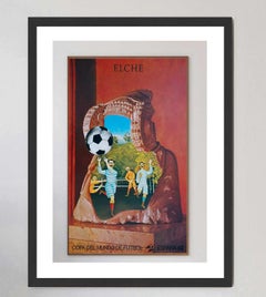 Affiche originale de la Coupe du monde 1982 en Espagne - Elche, par Jiri Kolar