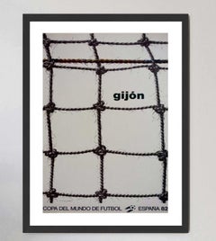 Affiche originale de la Coupe du monde 1982 en Espagne – Gijón, par Gérard Titus-Carmel
