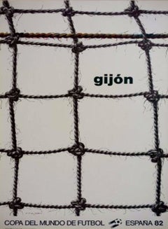 Affiche originale de la Coupe du monde 1982 en Espagne – Gijón, par Gérard Titus-Carmel