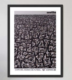 Affiche originale de la Coupe du monde 1982 en Espagne - Séville, par Pablo Picasso