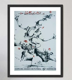 Affiche originale de la Coupe du monde 1982 en Espagne - Valladolid, par Vladimir Veličković