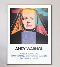 1983 Andy Warhol - Galerie Borjeson Original Vintage Poster