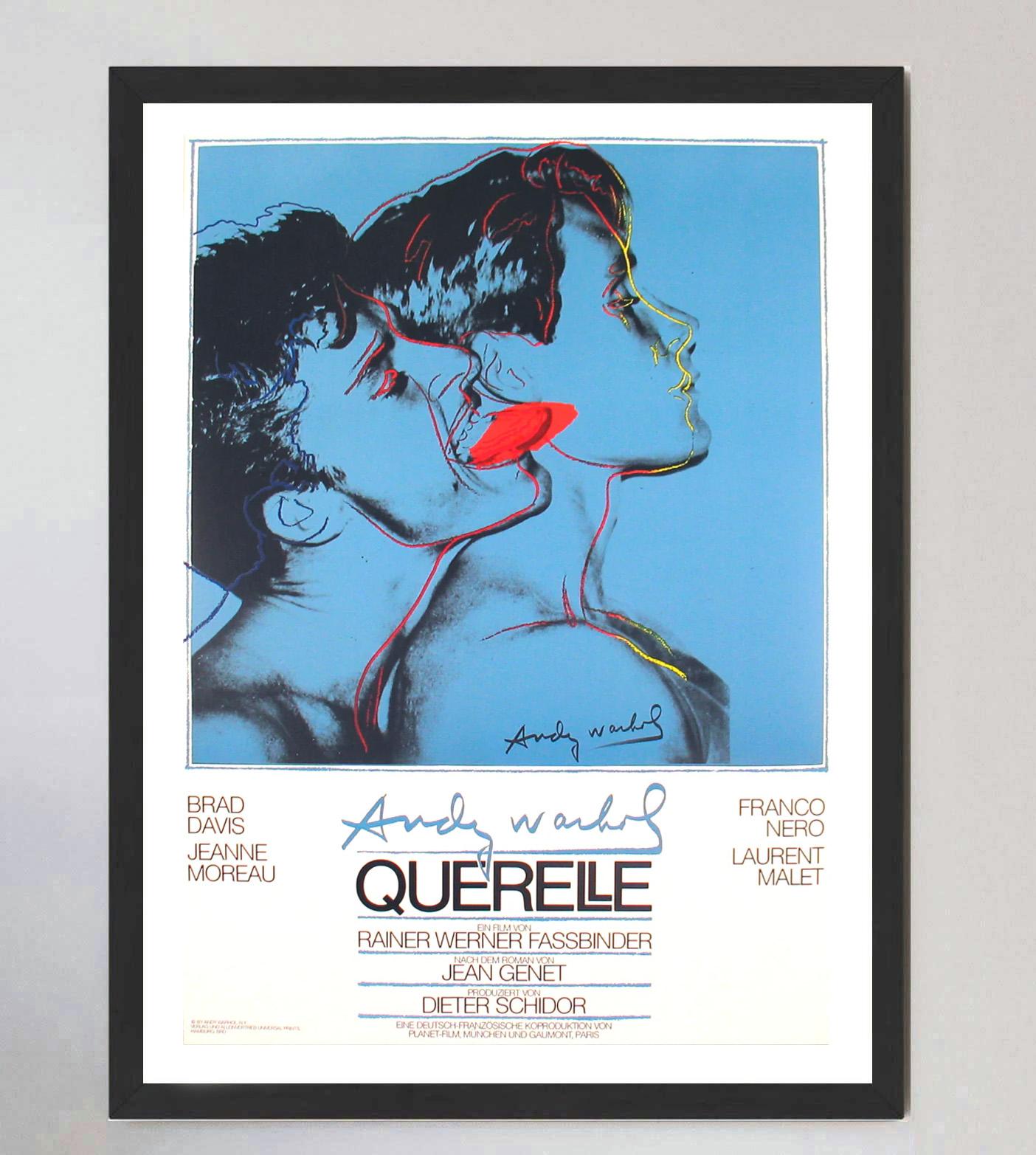 1983 Andy Warhol - Querelle (Blau) Original Vintage-Poster (Ende des 20. Jahrhunderts) im Angebot
