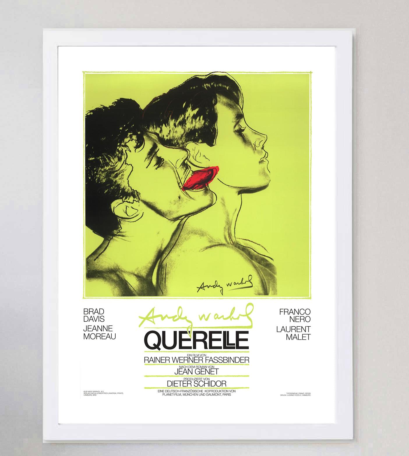 1983 Andy Warhol - Querelle (Grün) Original Vintage Poster im Zustand „Gut“ im Angebot in Winchester, GB