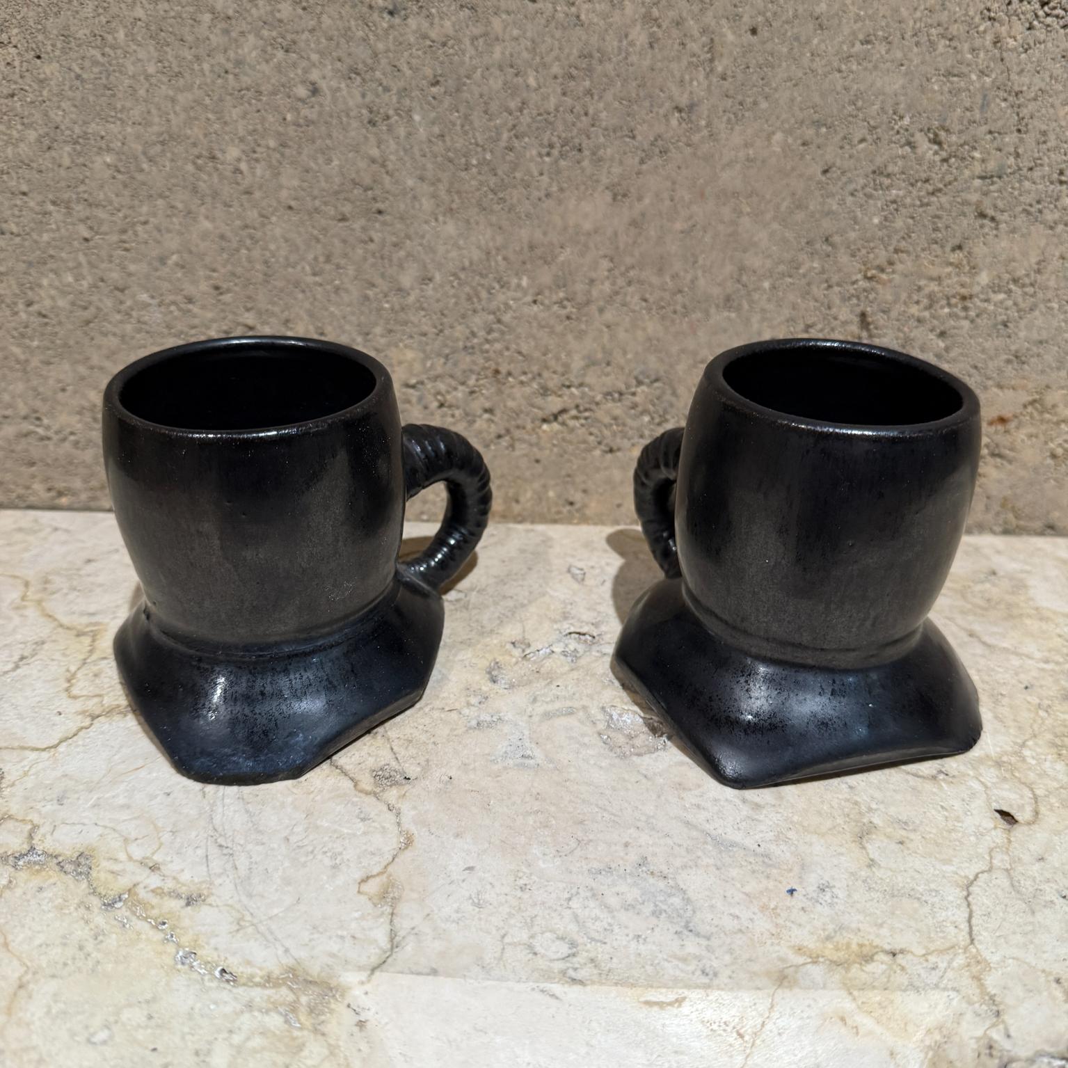 1983 Artsy Coffee Mugs Signed Pottery Melching For Sale 13
