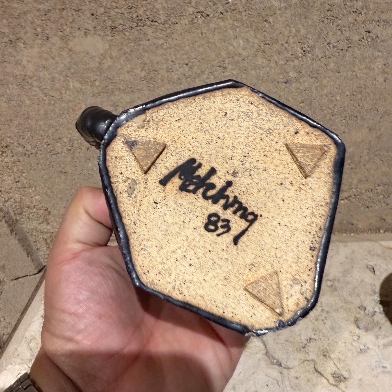 1983 Artsy Coffee Mugs Signed Pottery Melching For Sale 3