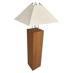 1983 bespoke modern mission floor lamp by Philadelphia architect Barbara Ruth