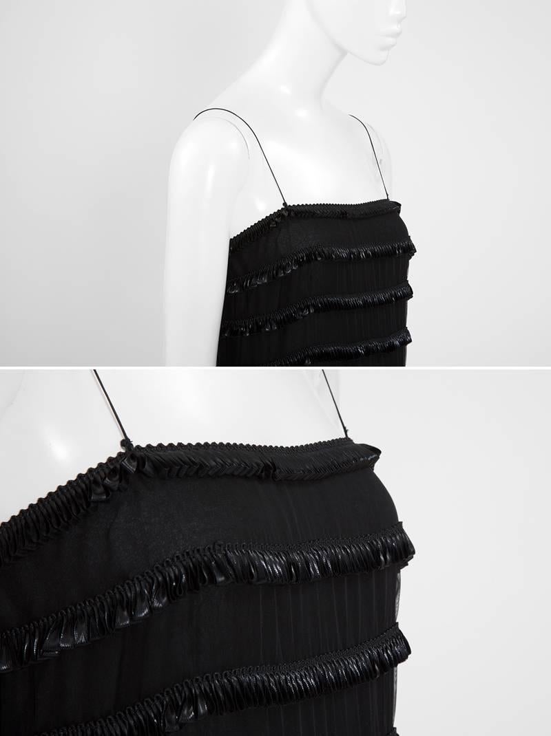 Black Chanel By Karl Lagerfeld Evening Gown & Camisole Ensemble, Spring-Summer 1983 For Sale