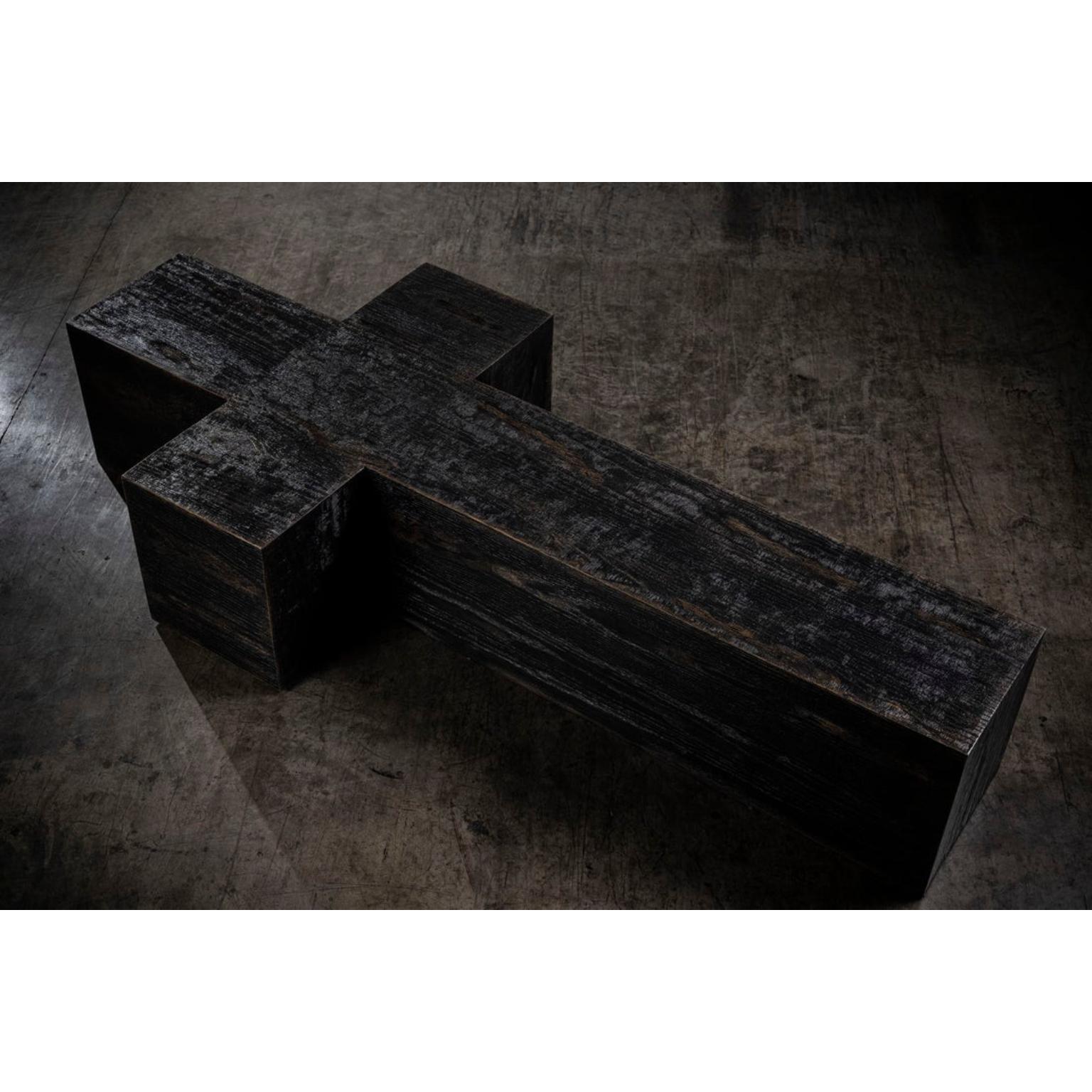 Mexicain 1983 Table basse artisanale en Oak Oak brut par No Age Studio en vente