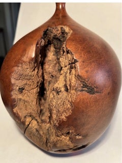 1983 Hap Sakwa Vase aus geschnitztem und gedrechseltem Wurzelholz