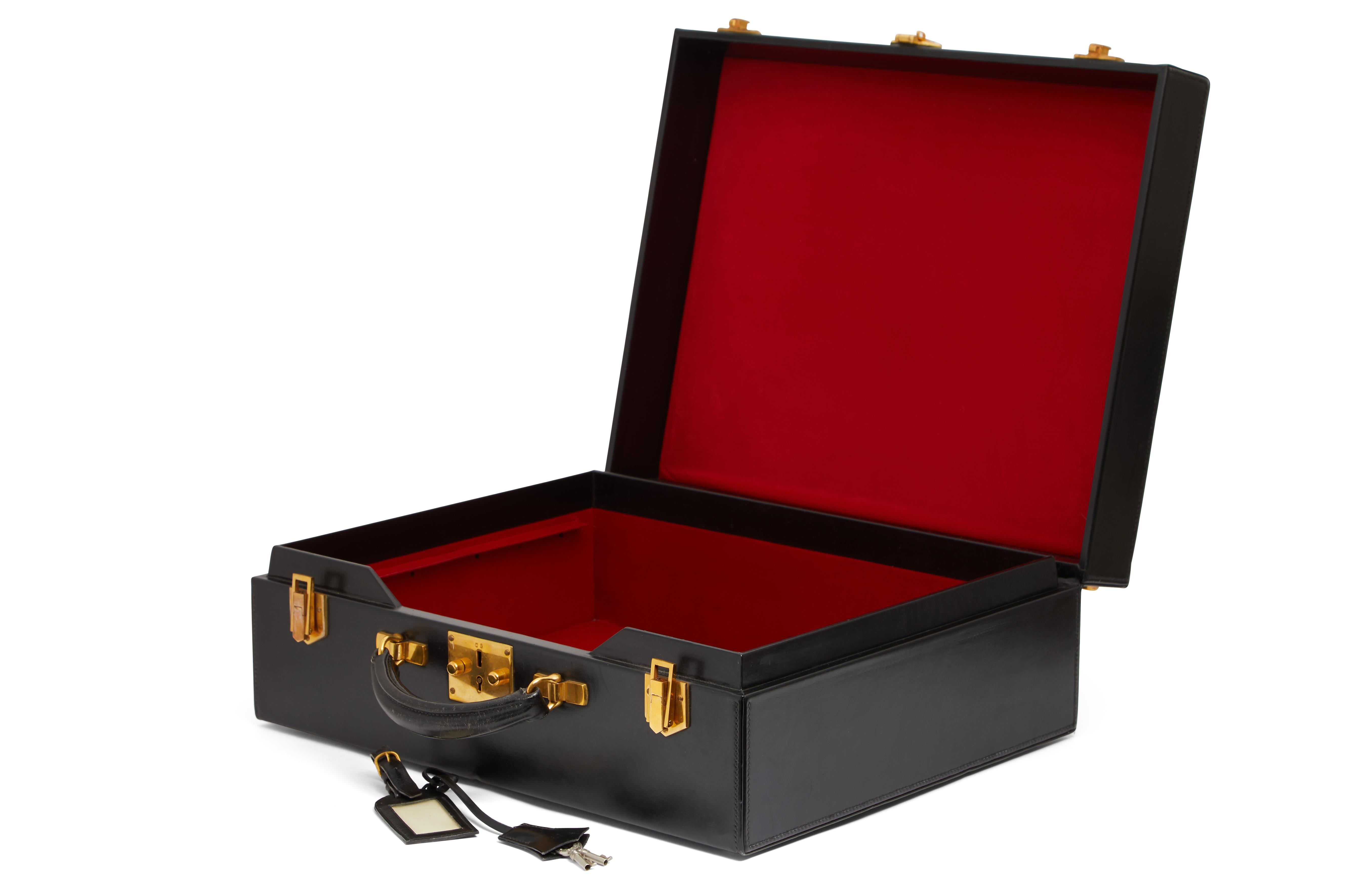 1983 Hermès malette attache case Quirius (48H) en vente 6