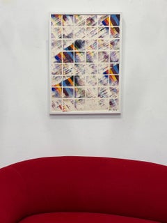 1983 John Richard Fox Abstract Mixed Media Painting, Newly Framed