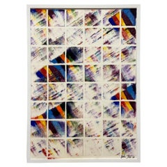 1983 John Richard Fox Abstract Mixed Media Painting, Newly Framed