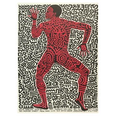 1983 Keith Haring, Into 84 Poster originale d'epoca