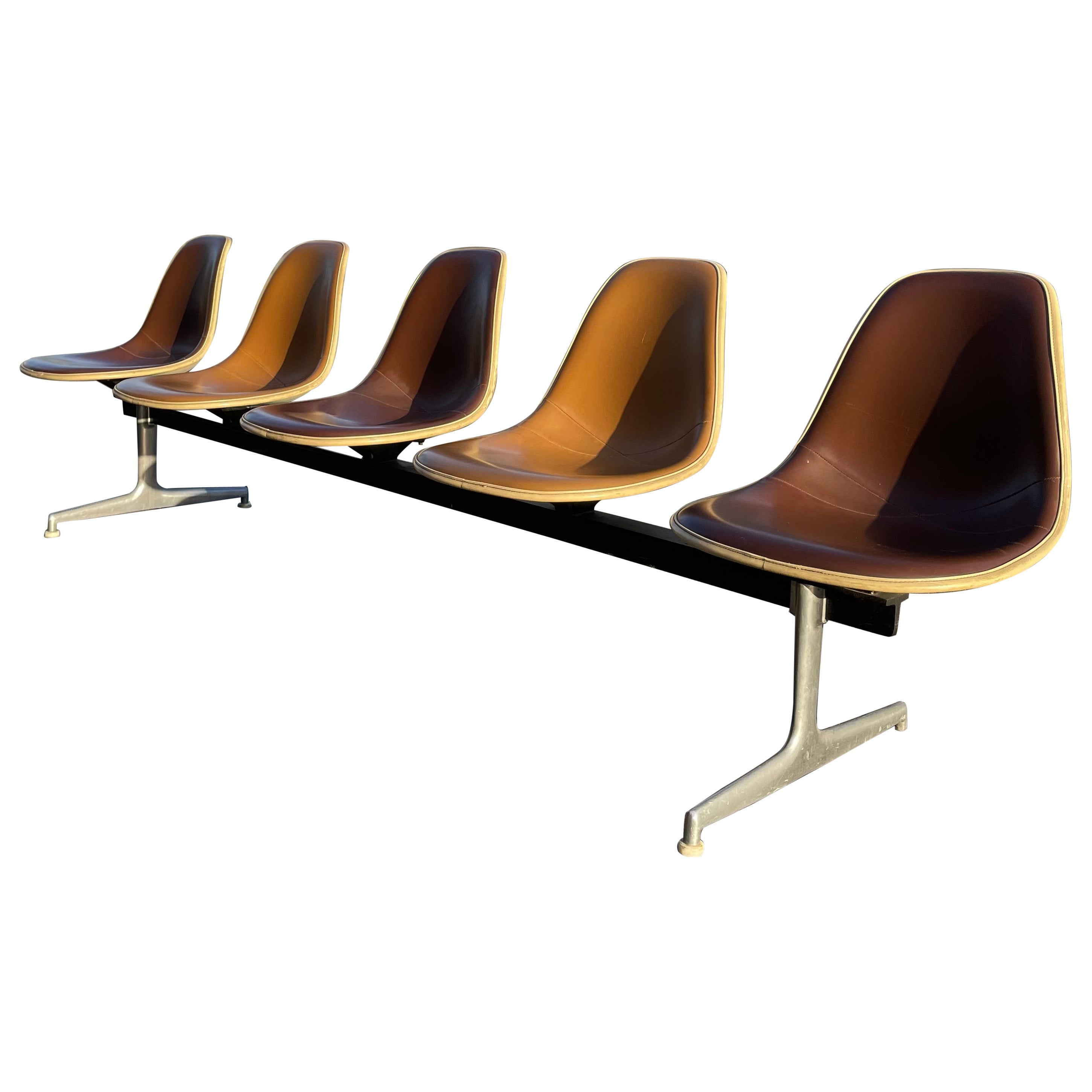 Sièges Tandem Charles & Ray Eames pour Herman Miller du milieu du siècle 1983