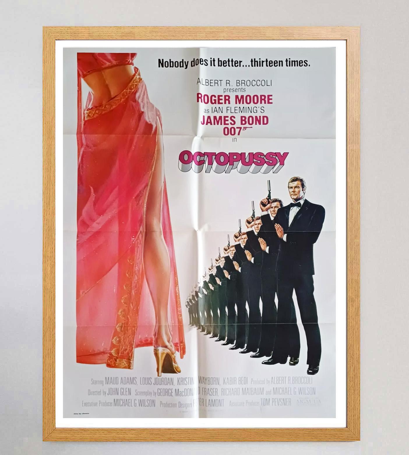 Late 20th Century 1983 Octopussy Original Vintage poster For Sale