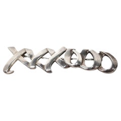 1983 Paloma Picasso für Tiffany & Co. Kissen & Hugs Sterlingsilber-Brosche