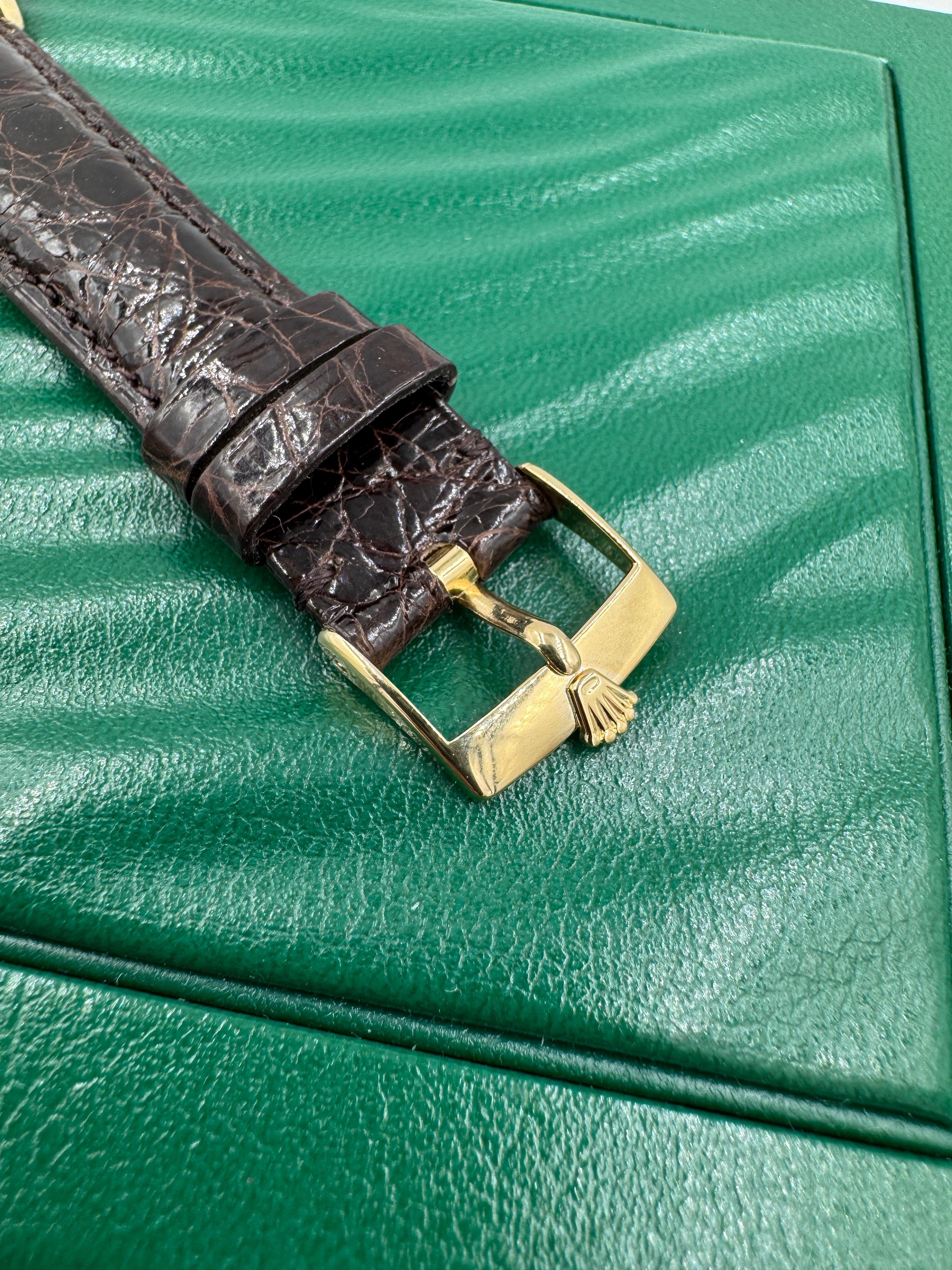 1983 Orologio da polso Rolex Datejust 36 mm in oro giallo 18 carati in vendita 6