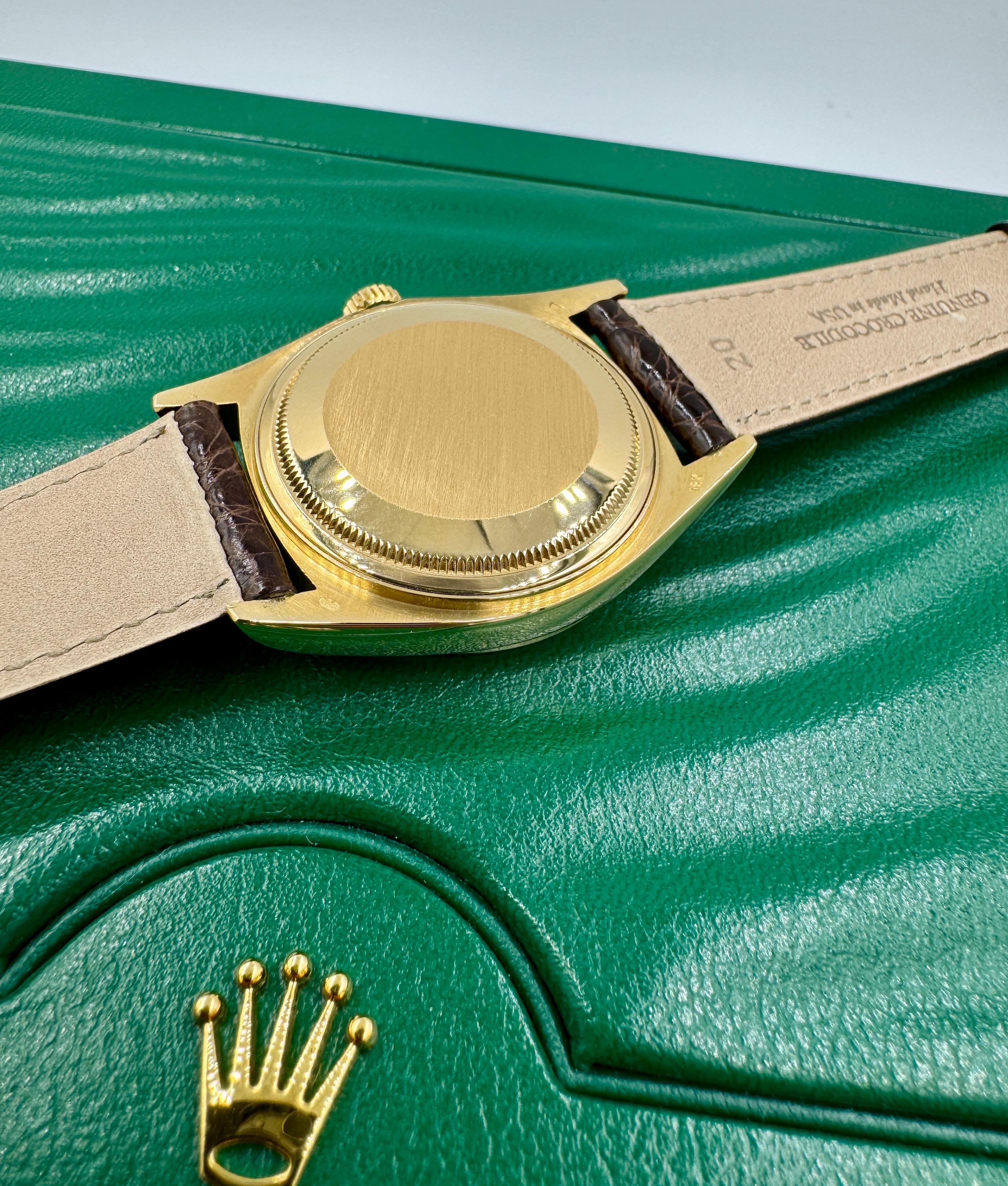 1983 Orologio da polso Rolex Datejust 36 mm in oro giallo 18 carati in vendita 13