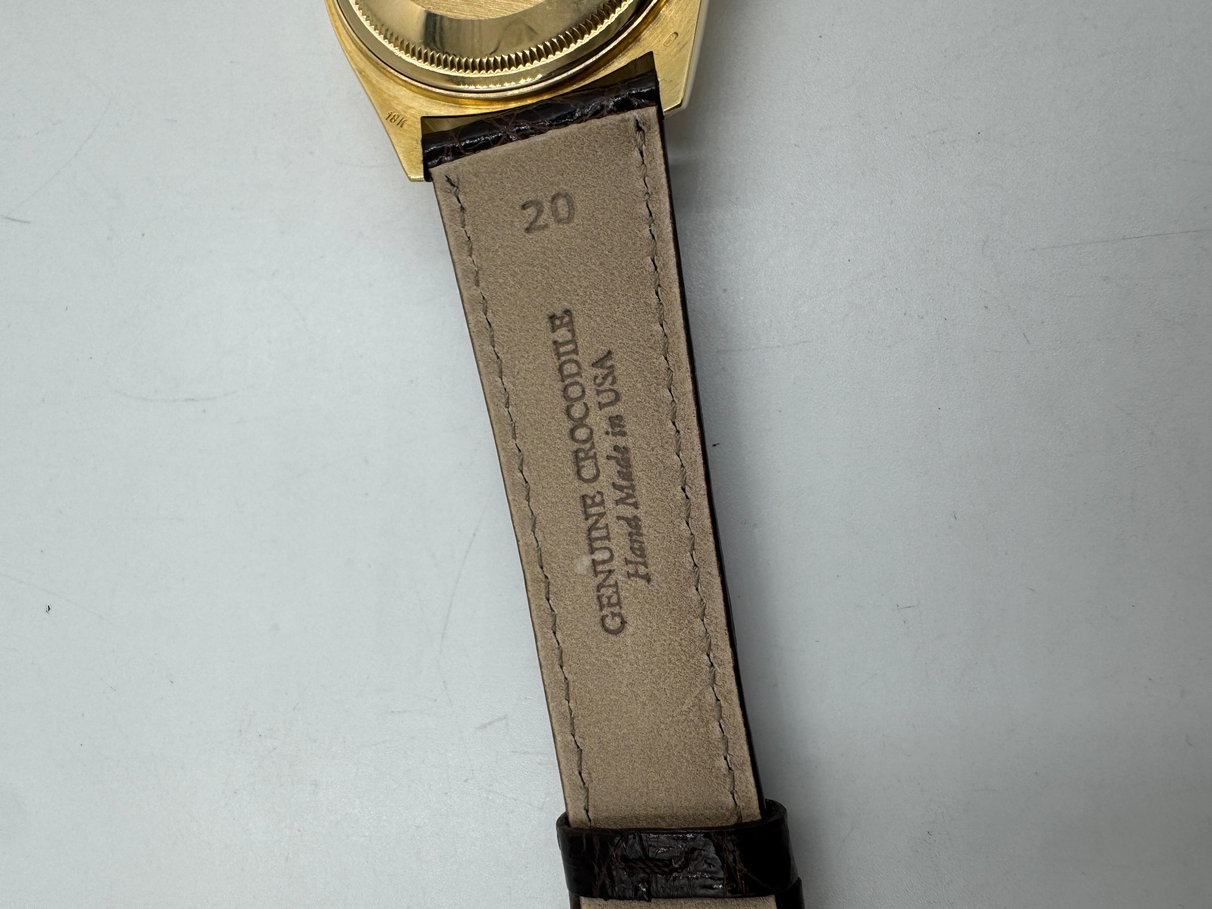 1983 Orologio da polso Rolex Datejust 36 mm in oro giallo 18 carati in vendita 16