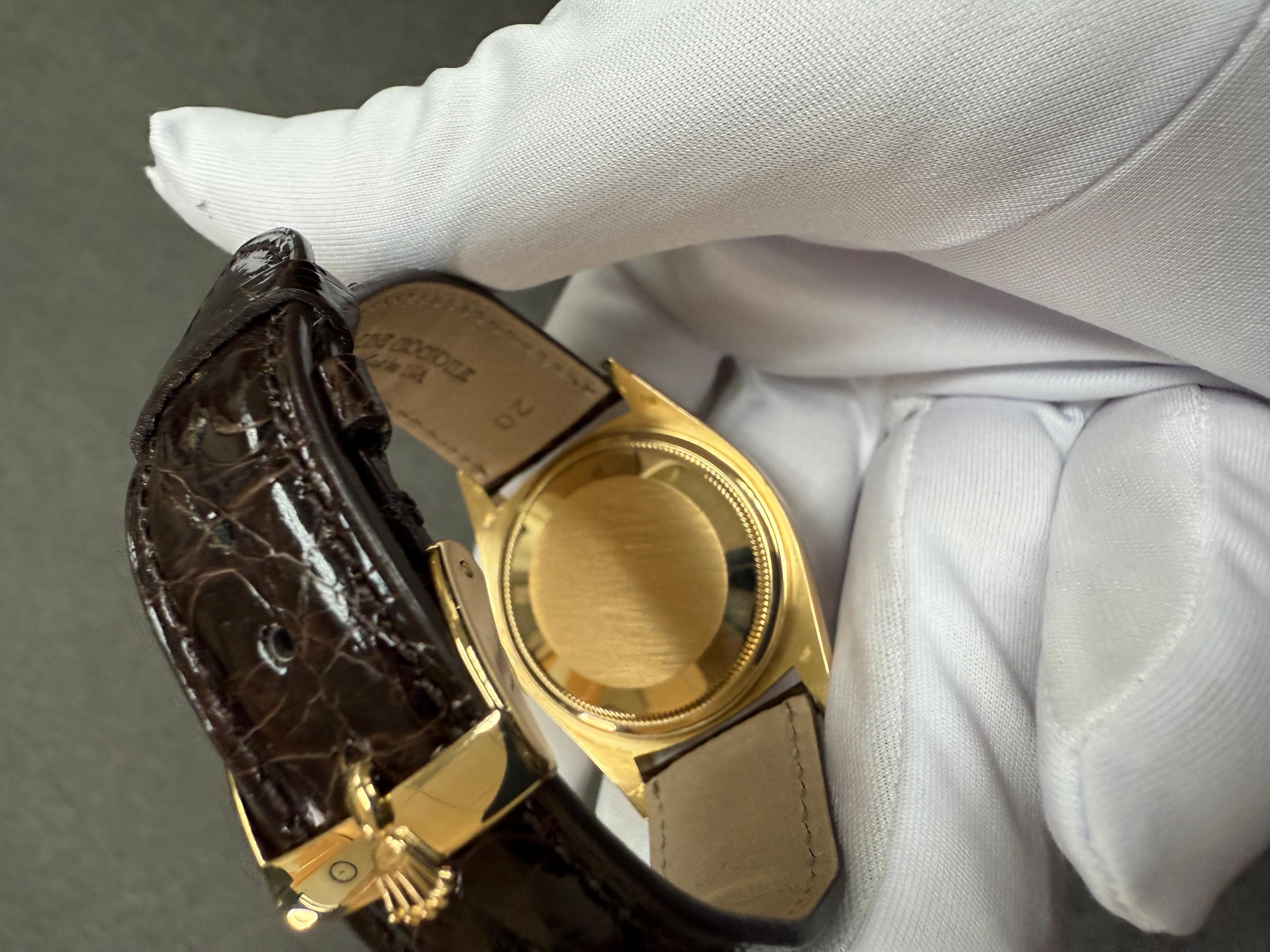 1983 Orologio da polso Rolex Datejust 36 mm in oro giallo 18 carati in vendita 17