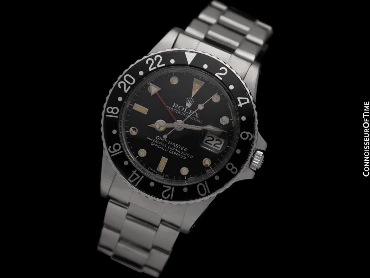 1983 Rolex GMT Master Steel Vintage 16750 Transitional Watch with Matte Dial im Zustand „Hervorragend“ im Angebot in Suwanee, GA