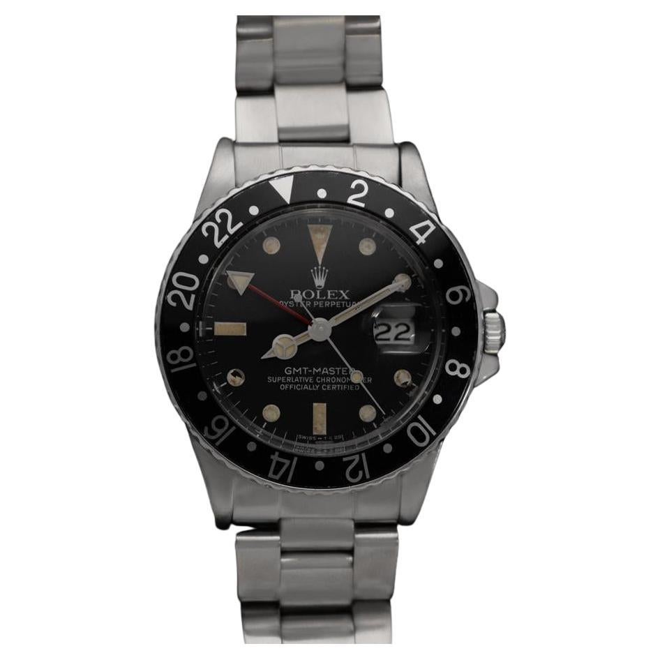 1983 Rolex GMT Master Steel Vintage 16750 Transitional Watch with Matte Dial