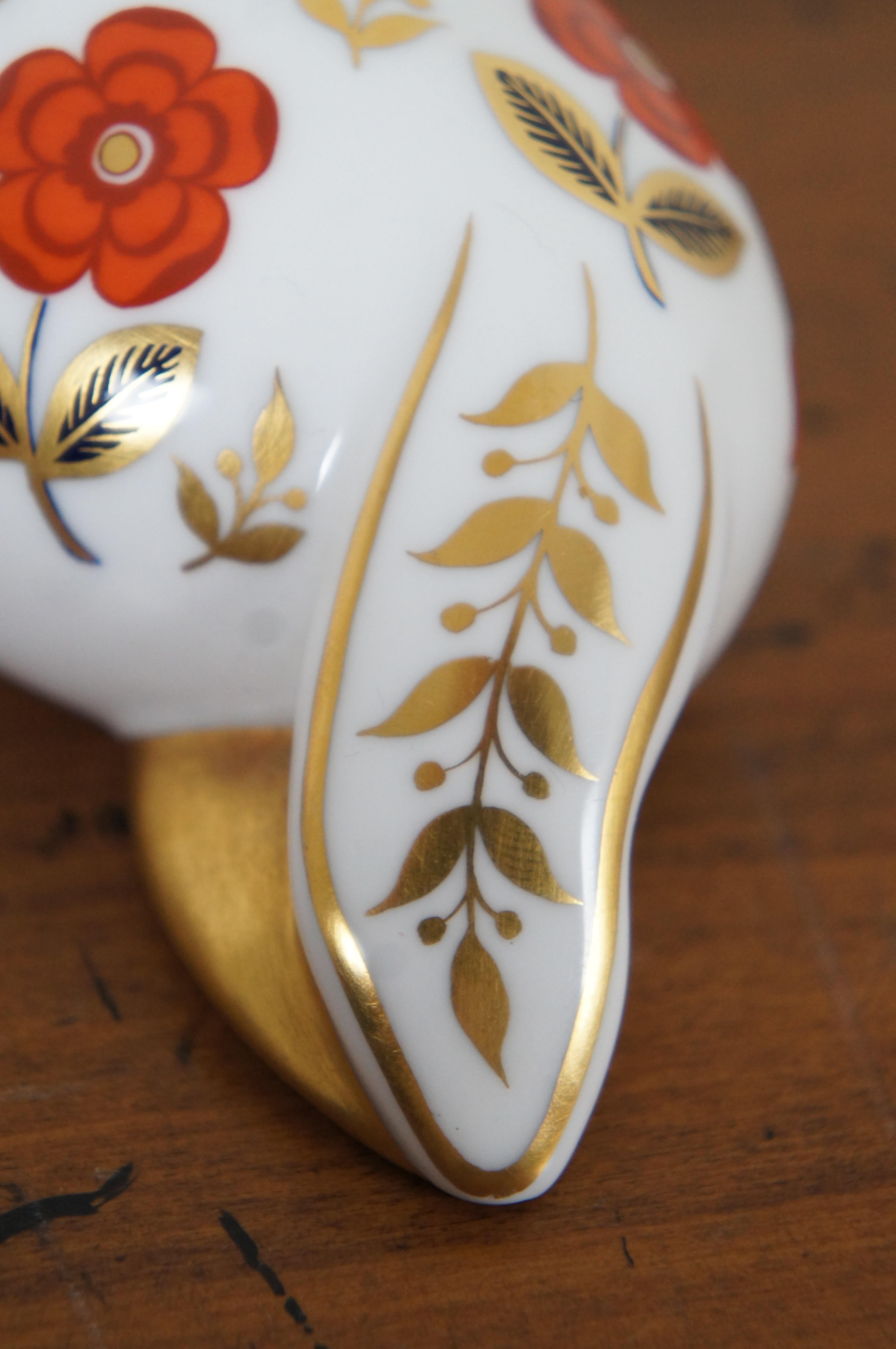 1983 Royal Crown Derby Porcelain Imari 1st Edition Seal Figurine Paperweight 6