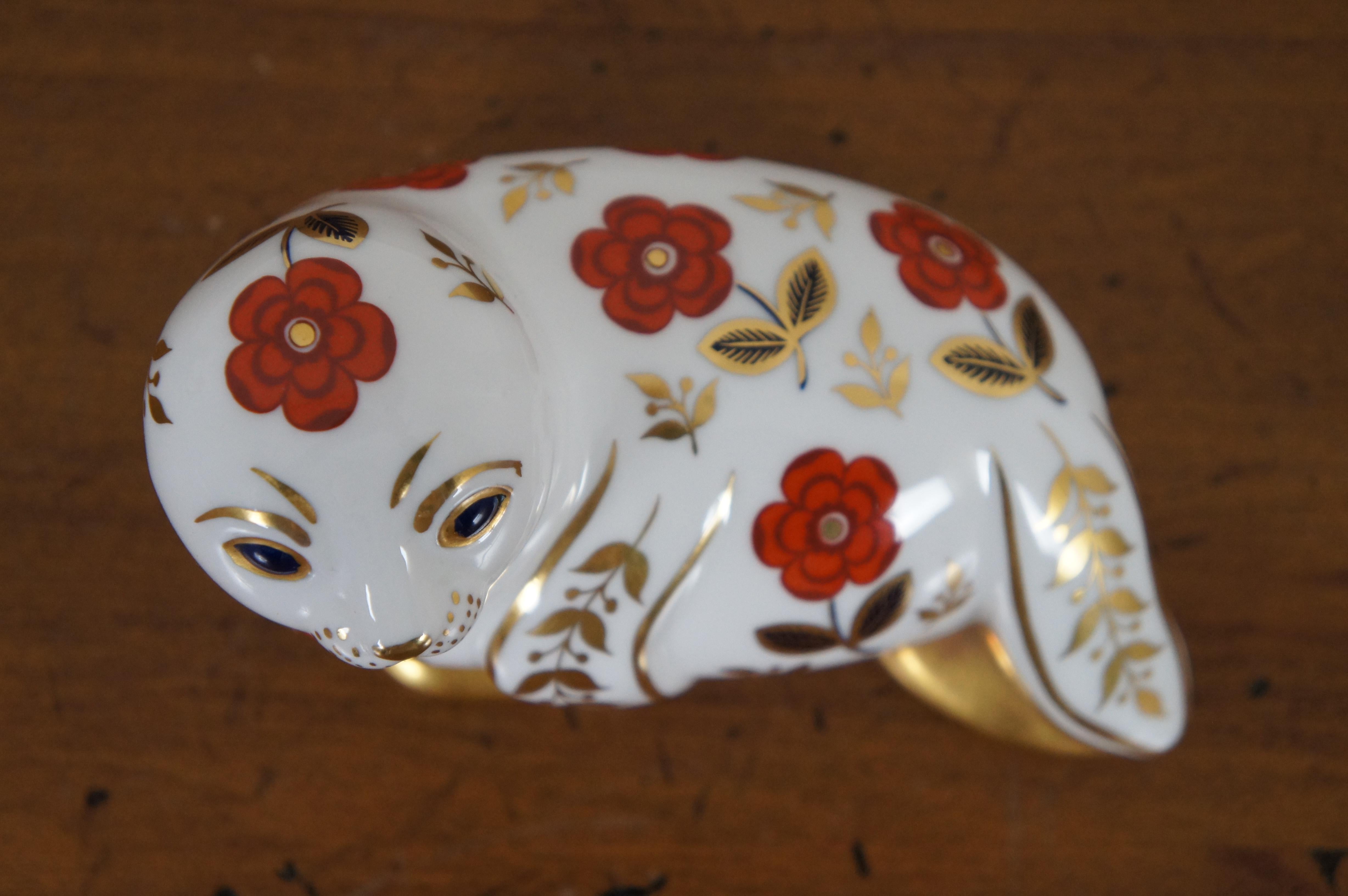 1983 Royal Crown Derby Porcelain Imari 1st Edition Seal Figurine Paperweight 2