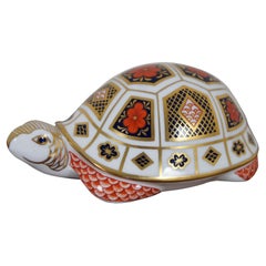 1983 Royal Crown Derby Porcelain Imari 1st Edition Turtle Figurine Paperweight