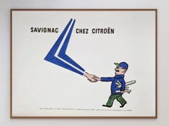 1983 Savignac Chez Citroen Original Vintage Poster
