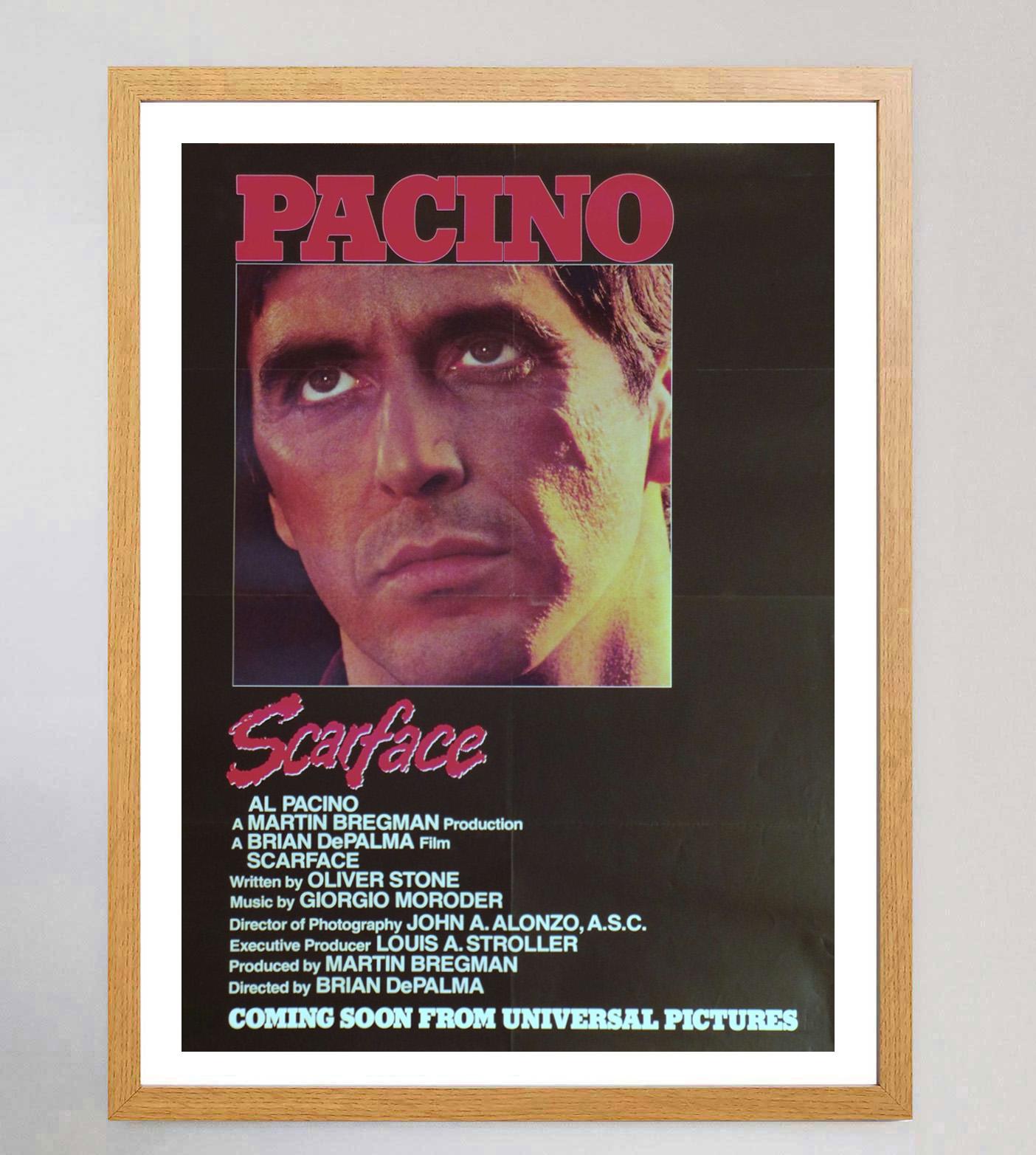 American 1983 Scarface Original Vintage Poster For Sale
