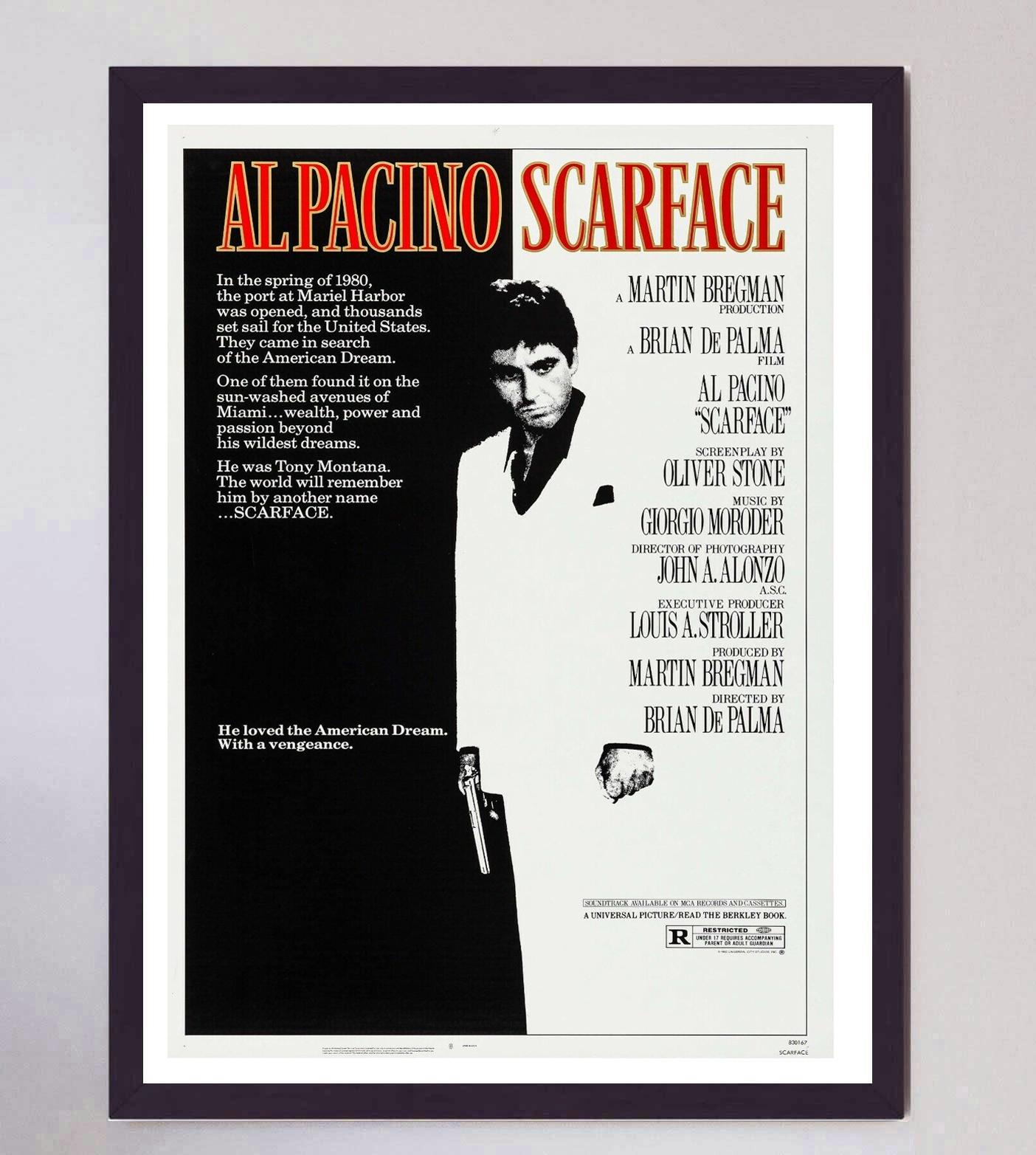 Américain 1983 Scarface Original Vintage Poster en vente