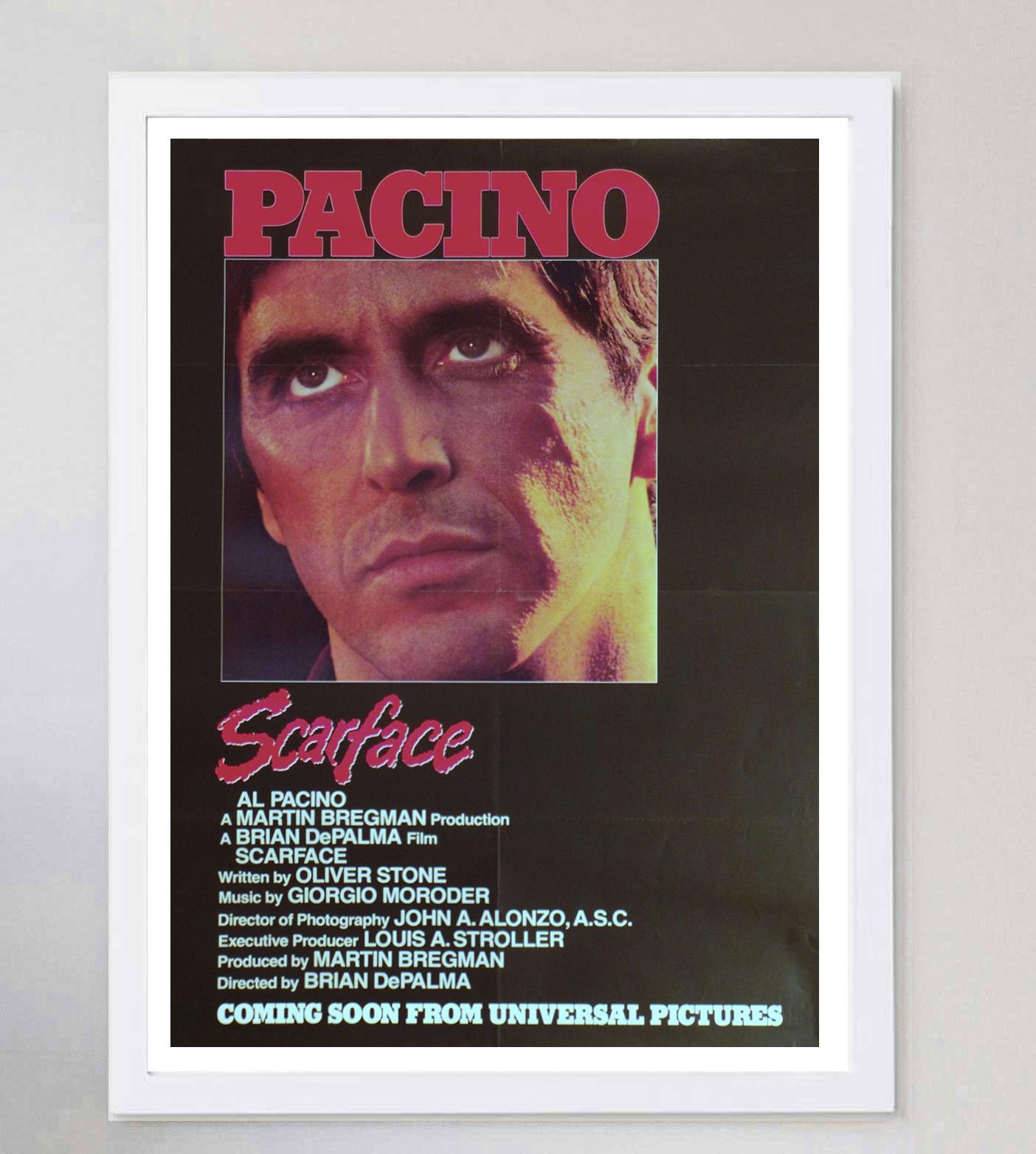 1983 Scarface Original Vintage Poster In Good Condition For Sale In Winchester, GB
